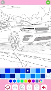 Car Coloring- 컬러링・색칠공부・색칠게임