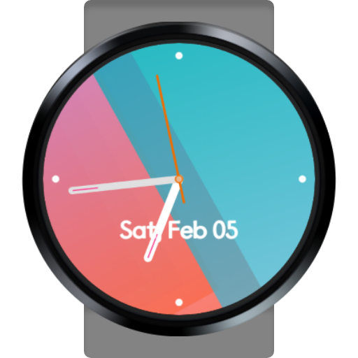 Colors Analog Watch Face Screen 2