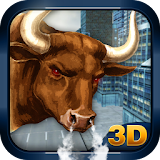 Angry Bull City Attack Sim 3D icon