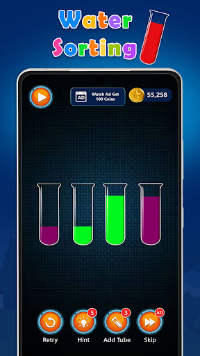 Android application Water Sort - Color Puzzle Game screenshort