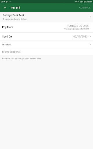 PortageBankMobile Screen 3