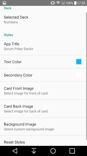 Planning Poker Plus Screen 2