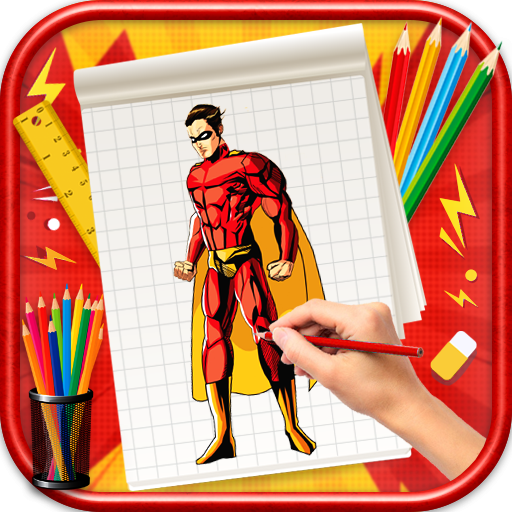 Learn to Draw Comic Heroes 1.0.1 Icon