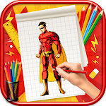 Cover Image of ดาวน์โหลด Learn to Draw Comic Heroes  APK