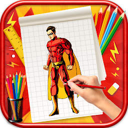 「Learn to Draw Comic Heroes」のアイコン画像