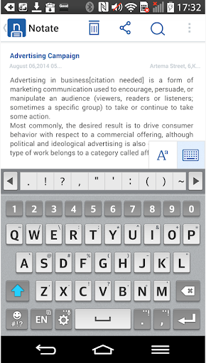 Notate for Enterprise Screen 3