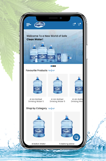 Android application AL GHADEER WATER screenshort