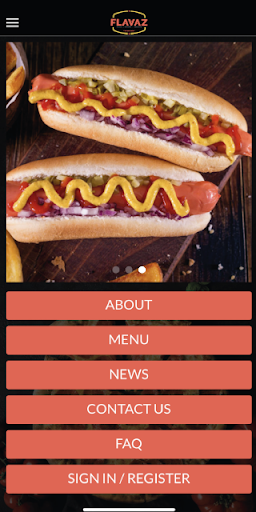 Android application Flavaz Dewsbury screenshort