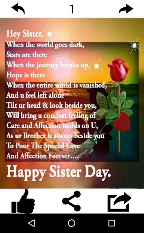 Happy Sister's Day Wishes - 11.0.0 - (Android)