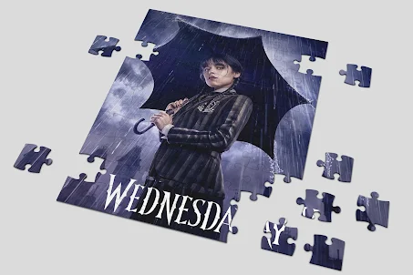 Wednesday Addams Puzzle Game