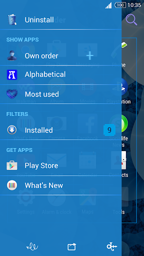 For Xperia Theme Aquamarine Screen 3