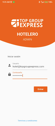 Android application Hoteliers Top Group Express screenshort