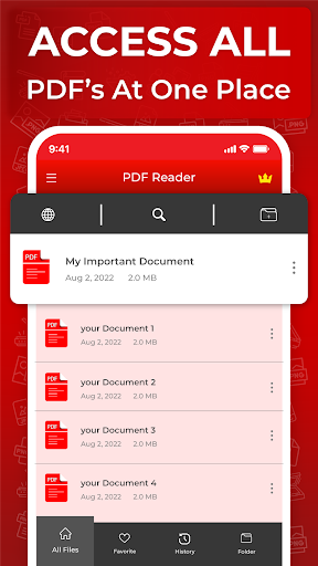 PDF Reader & creator: docscan Screen 2