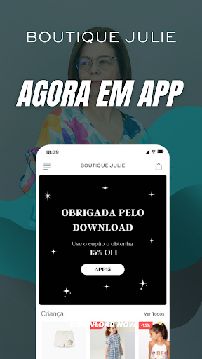 Android application Boutique Julie screenshort