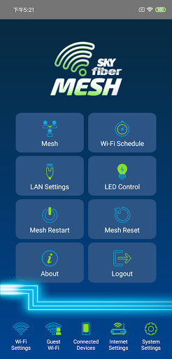 Android application SKY Fiber Mesh screenshort