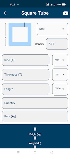 Metal Weight Calculatorのおすすめ画像3