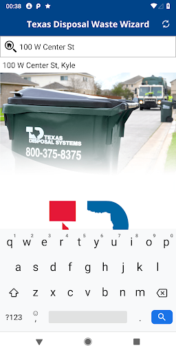 Texas Disposal Waste Wizard Screen 2