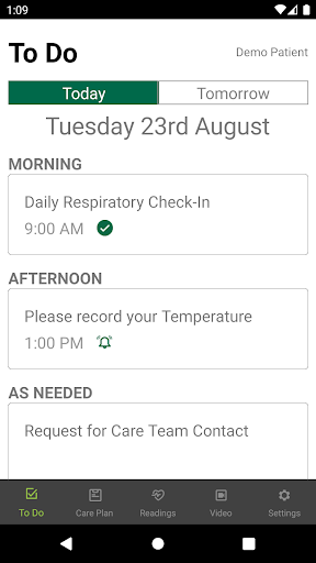 MyCareManager Screen 2