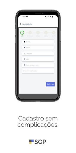 Android application SGP - Gestão de Pessoas screenshort