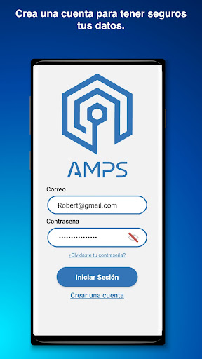 Android application SOS AMPS screenshort