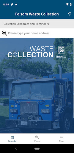 Android application Folsom Waste Collection screenshort
