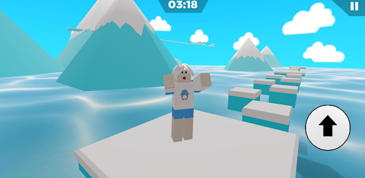 Ice snow obby parkour