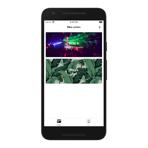 Android application Tchin screenshort