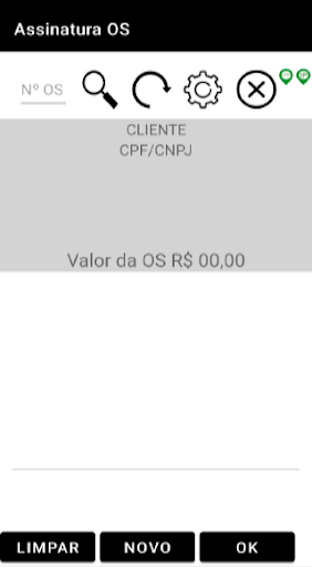 Android application Assinatura de OS screenshort