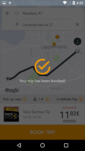 Taksi Saimaa Screen 3