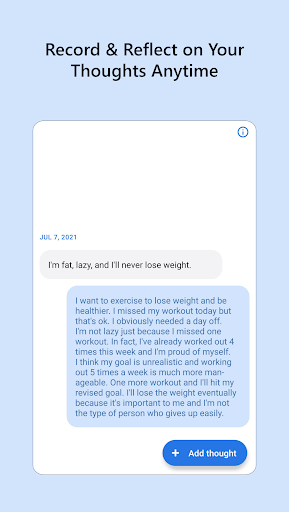 Screenshot of CBT Anxiety & Wellness Journal