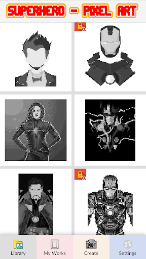 Superhero - Pixel Art 20.0 screenshots 1