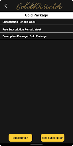 Gold Detector Screen 3