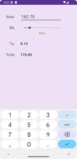 Tip Calculator - Made by Ajwad Screen 3