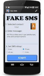 FAKE SMS message poster 2