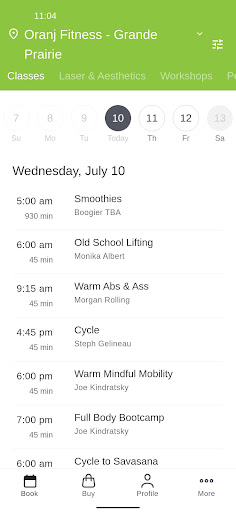 Oranj Fitness Screen 2