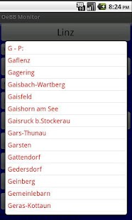 Austrian rail timetable live Screenshot