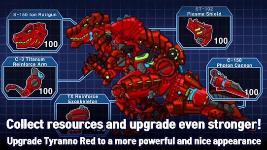T-Rex Red- Combine Dino Robot For PC installation