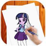 how to draw Equestria Girls ✍ icon