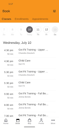 Get Fit Meridian Screen 2