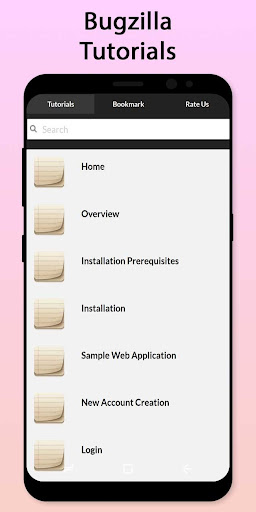Android application Easy Bugzilla Tutorial screenshort
