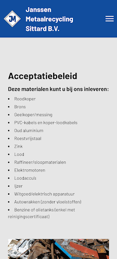 Janssen Metaalrecycling B.V. Screen 2