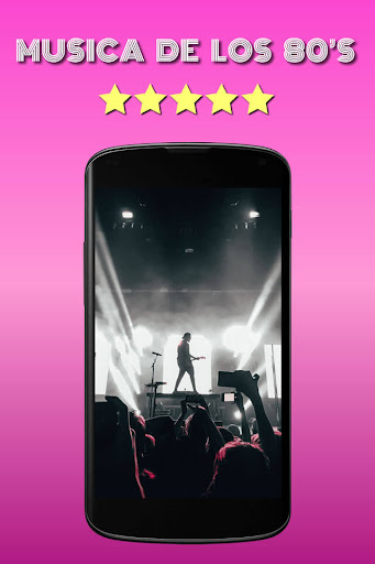 Android application Música de los 80 screenshort