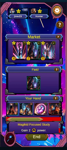 Realms In Rivalry:Deck Builder Screen 2