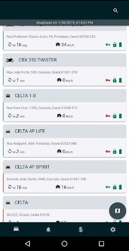 Speed Rastreamento Screen 2