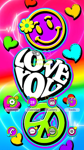 Colorful Peace Lov - Wallpaper Screen 2