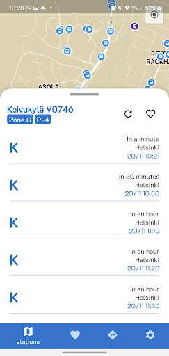Android application Finland HSL Reittiopas Planner screenshort