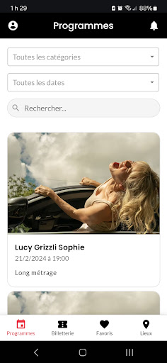 Android application Rendez-vous Québec Cinéma screenshort
