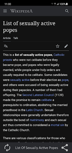 Randopedia - Random Wikipedia Screen 3