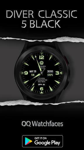 Android application Diver 5 Black For Wear OS 4 screenshort