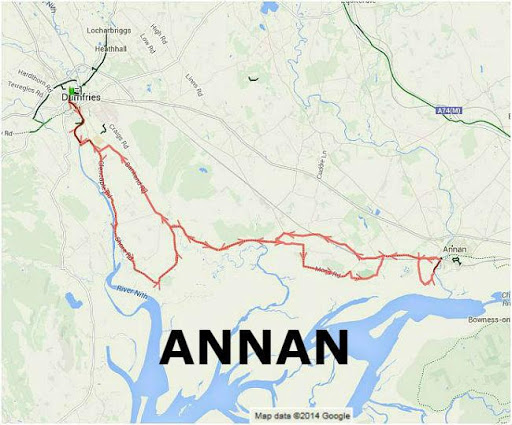 Satnav Cycle Routes - Dumfries